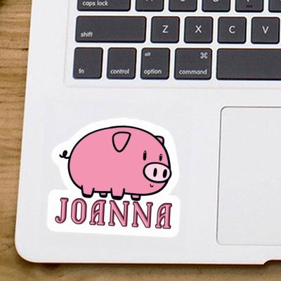 Joanna Autocollant Cochon Notebook Image