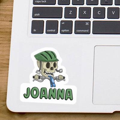 Sticker Mountainbiker Joanna Laptop Image