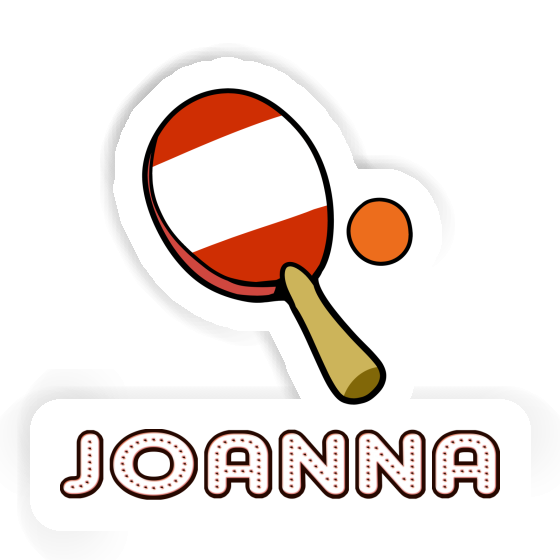 Sticker Joanna Table Tennis Paddle Notebook Image