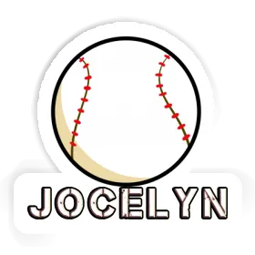 Autocollant Balle de baseball Jocelyn Image
