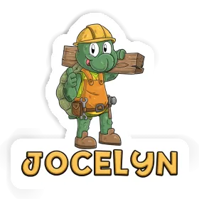 Ouvrier du bâtiment Autocollant Jocelyn Image