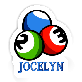 Jocelyn Sticker Billardkugel Image