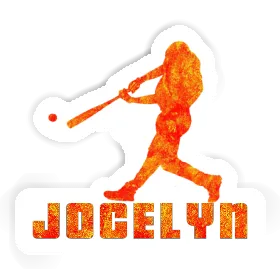 Aufkleber Baseballspieler Jocelyn Image