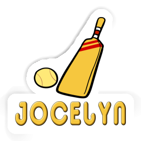 Jocelyn Autocollant Maillet de cricket Image