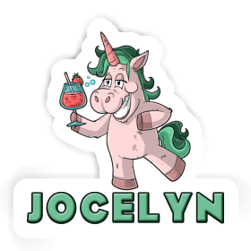 Jocelyn Autocollant Licorne festive Image