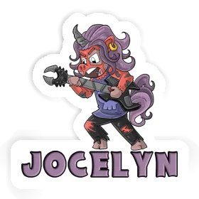 Rockendes Einhorn Aufkleber Jocelyn Image