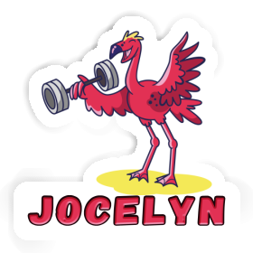Jocelyn Autocollant Flamant Image