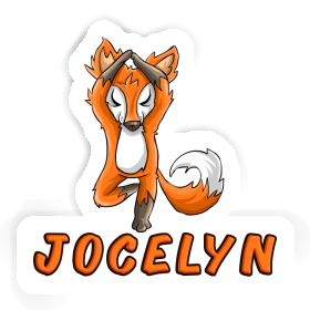 Yoga Renard Autocollant Jocelyn Image