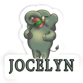 Éléphant Autocollant Jocelyn Image
