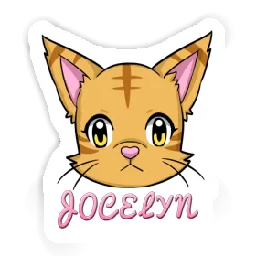 Autocollant Jocelyn Tête de chat Image