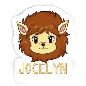 Autocollant Jocelyn Tête de lion Image