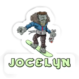 Autocollant Snowboardeur Jocelyn Image