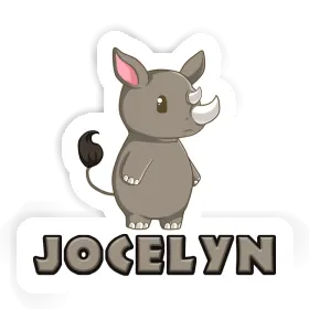 Jocelyn Autocollant Rhinocéros Image