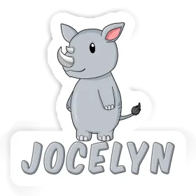 Autocollant Jocelyn Rhinocéros Image