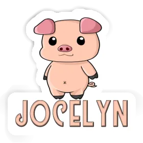 Jocelyn Autocollant Porcelet Image