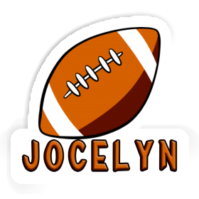 Ballon de rugby Autocollant Jocelyn Image