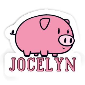 Autocollant Cochon Jocelyn Image
