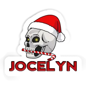 Autocollant Crâne de Noël Jocelyn Image