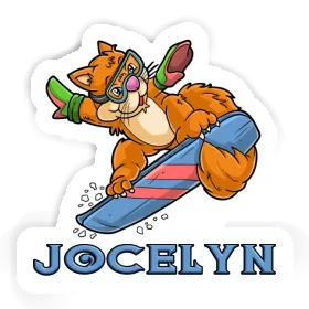Sticker Snowboarder Jocelyn Image