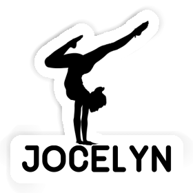Jocelyn Aufkleber Yoga-Frau Image
