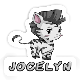Zèbre Autocollant Jocelyn Image