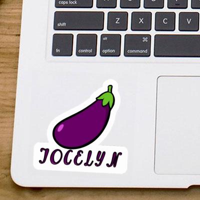 Sticker Jocelyn Aubergine Gift package Image