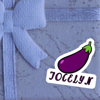 Sticker Jocelyn Aubergine Laptop Image