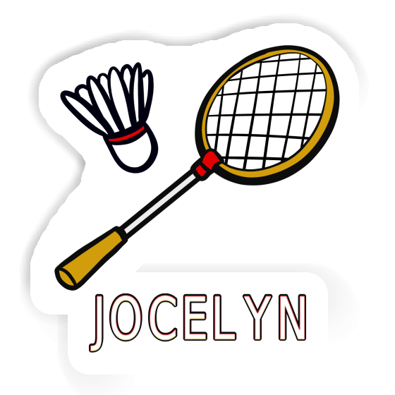 Autocollant Jocelyn Raquette de badminton Notebook Image
