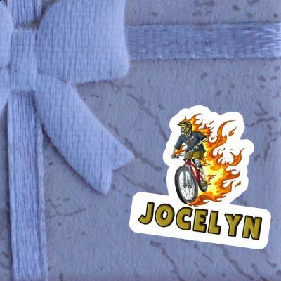 Sticker Jocelyn Biker Laptop Image