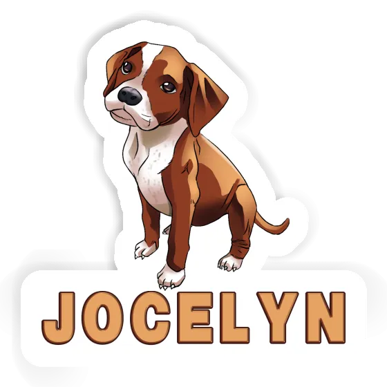 Boxer Dog Sticker Jocelyn Gift package Image