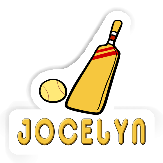 Jocelyn Autocollant Maillet de cricket Laptop Image