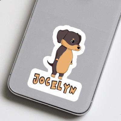 Jocelyn Sticker Dachshund Notebook Image