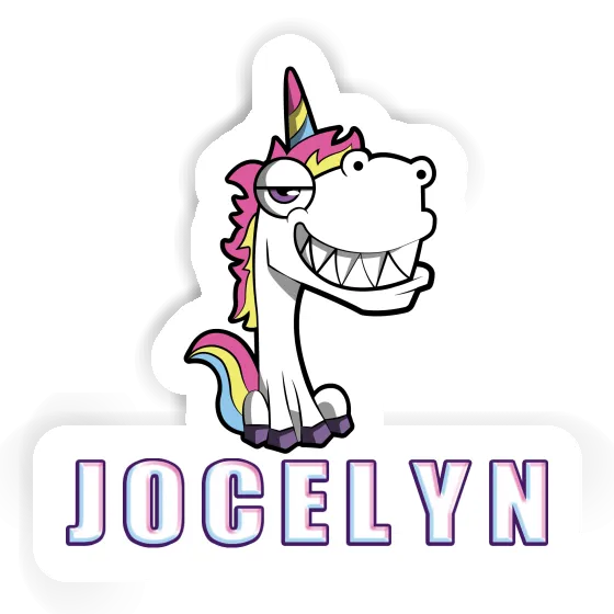 Jocelyn Aufkleber Einhorn Notebook Image