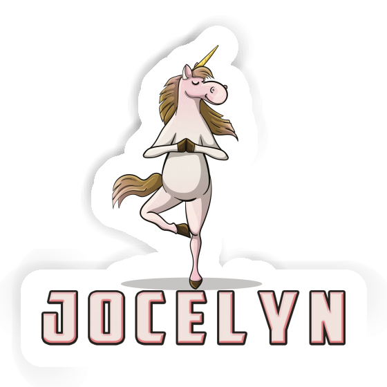 Licorne de yoga Autocollant Jocelyn Licorne de yoga Autocollant Jocelyn Image