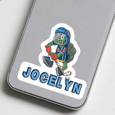 Jocelyn Sticker Hockey Player Gift package Image