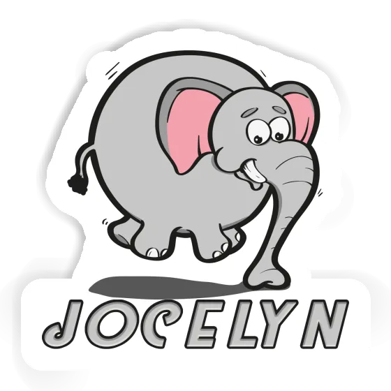 Jumping Elephant Sticker Jocelyn Gift package Image
