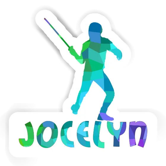 Jocelyn Sticker Fencer Laptop Jocelyn Sticker Fencer Laptop Image