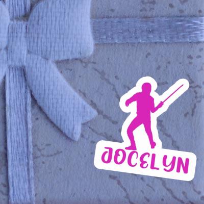 Jocelyn Sticker Fencer Laptop Image