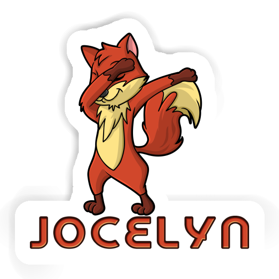 Dabbing Fox Sticker Jocelyn Laptop Image