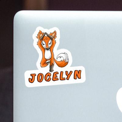 Aufkleber Jocelyn Yoga Fuchs Notebook Image