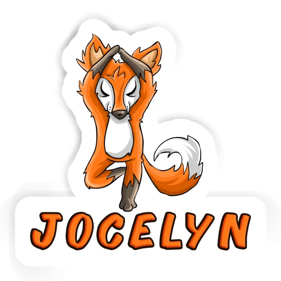 Aufkleber Jocelyn Yoga Fuchs Notebook Aufkleber Jocelyn Yoga Fuchs Gift package Image