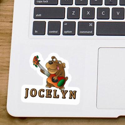 Jocelyn Autocollant Chien guitariste Gift package Image