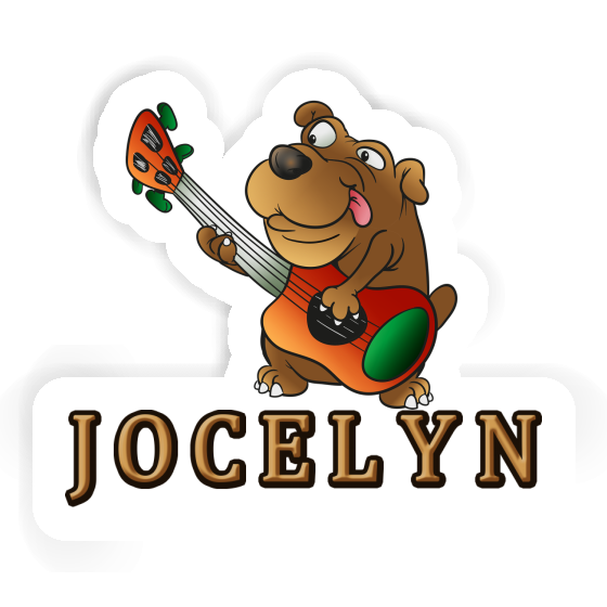 Jocelyn Autocollant Chien guitariste Notebook Jocelyn Autocollant Chien guitariste Gift package Image