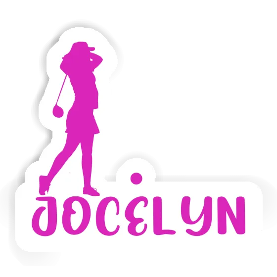 Jocelyn Autocollant Golfeuse Laptop Image
