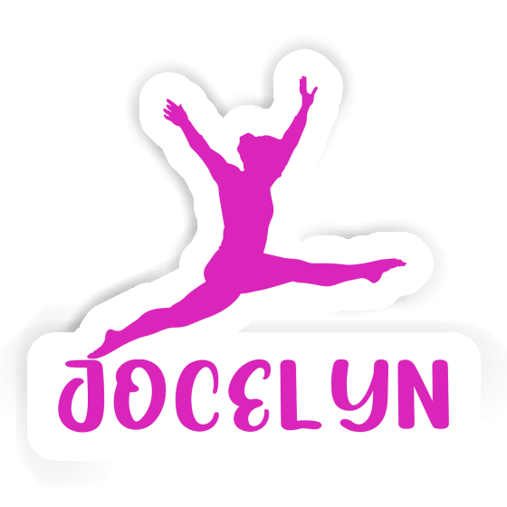 Jocelyn Sticker Gymnast Laptop Image