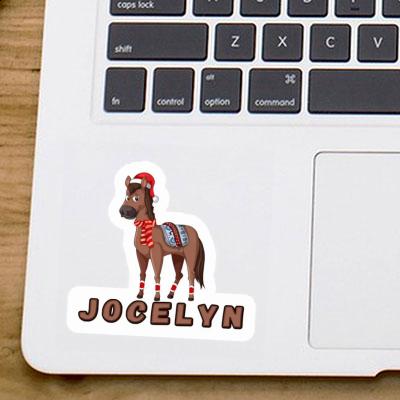 Cheval de Noël Autocollant Jocelyn Laptop Cheval de Noël Autocollant Jocelyn Laptop Image