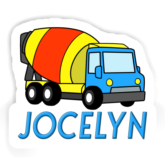 Mischer-LKW Aufkleber Jocelyn Notebook Image
