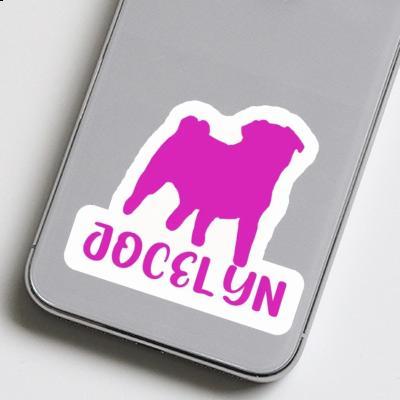 Sticker Jocelyn Pug Notebook Sticker Jocelyn Pug Gift package Image