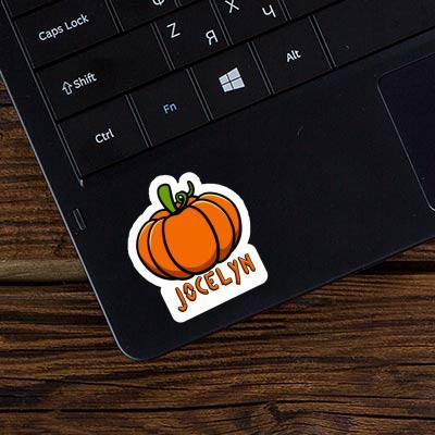 Jocelyn Sticker Pumpkin Laptop Image