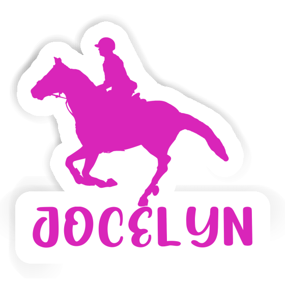 Horse Rider Sticker Jocelyn Laptop Image